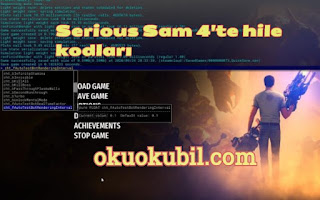 Serious Sam 4 Hile Kodları PC Güncel Ekim 2020