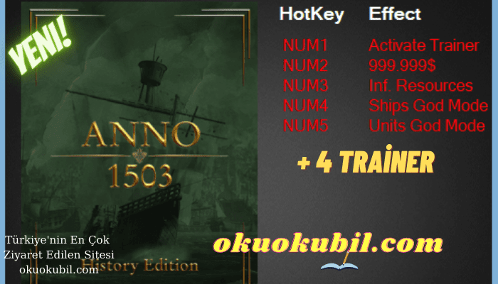 Anno 1503 History Edition: 1.4520.940918 + 4 Trainer İndir 2021