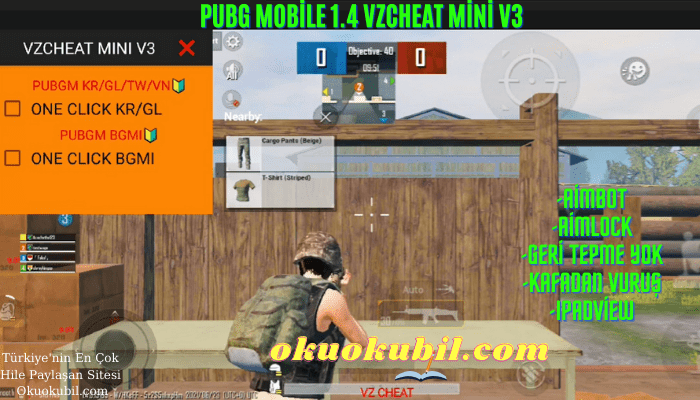 Pubg Mobile 1.4 VZCHEAT Mini V3 Injector AimBot