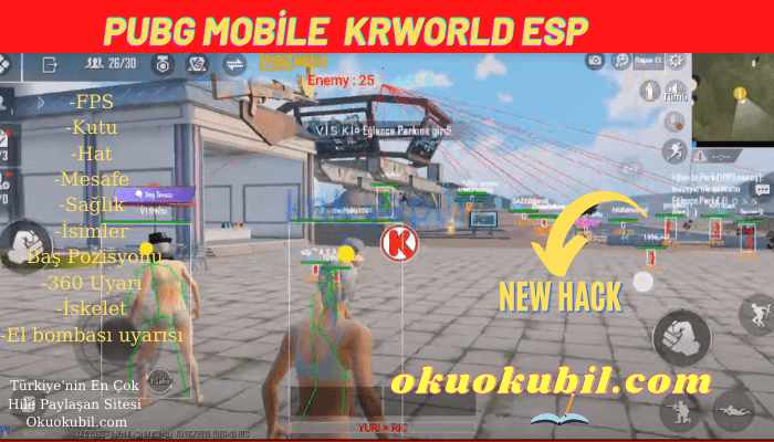 Pubg Mobile 1.4.0 KRWORLD ESP + Virtual Hileli