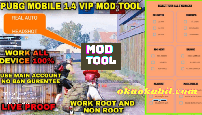 Pubg Mobile 1.4.0 VIP Mod Tool Brutal GL + KR
