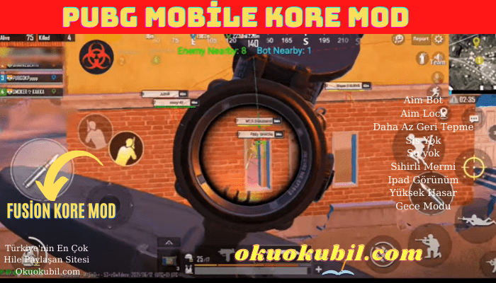 Pubg Mobile 1.4.0 Fusion Kore Mod ESP Hile Yeni