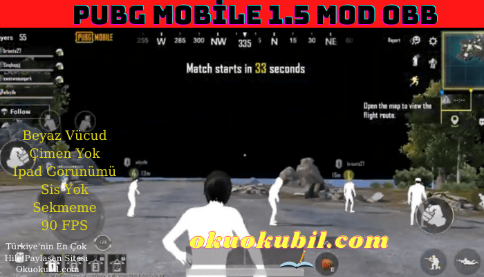 Pubg Mobile 1.5 Mod OBB Yeni Sezon Beyaz Vücut