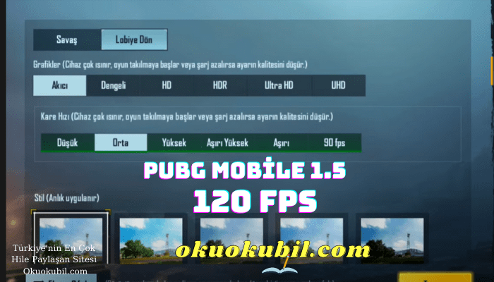 Pubg Mobile 1.5 120 FPS Akıcı Config Yapılışı