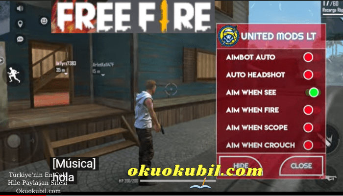 Free Fire 1.62.10 mods V9 Menü Para Hack Mod Apk