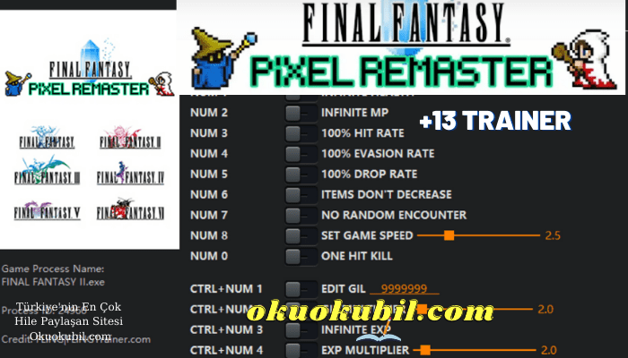 Final Fantasy Pixel Remaster 1.0 +13 Trainer