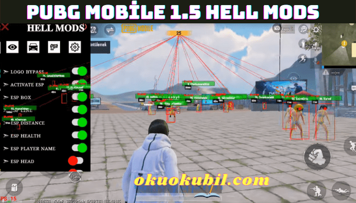 Pubg Mobile 1.5 Hell Mods Mod menü ESP Bansız