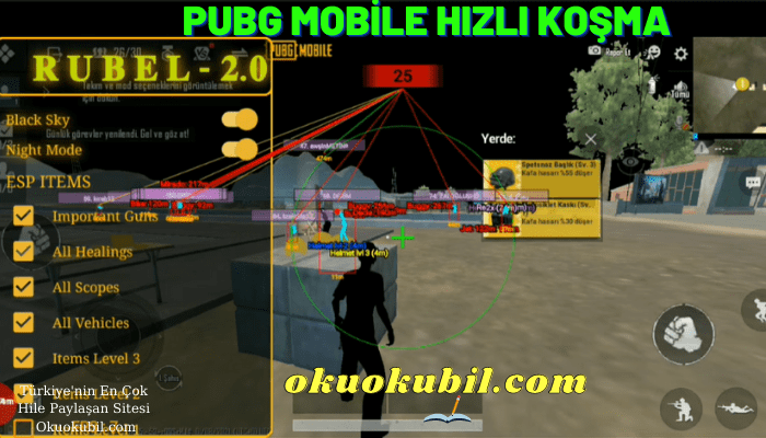 Pubg Mobile 1.5 Rubel Mod 2.0 Hızlı Koşma