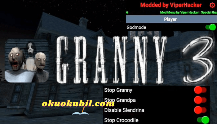 Granny 3 V1.1 Godmode ViperHacker Mod Menu İndir