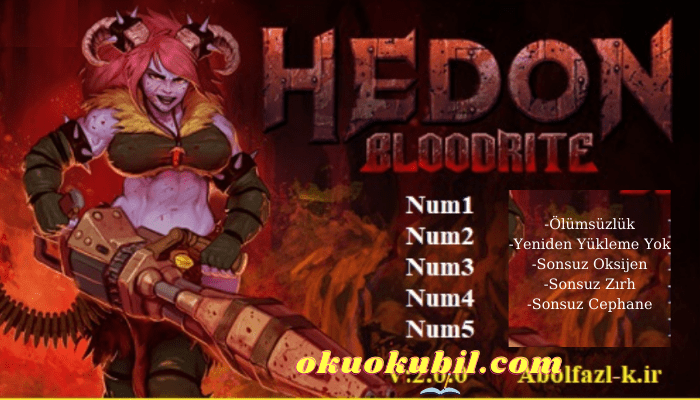 Hedon Bloodrite: 2.0 Cephane + Zırh +5 Trainer