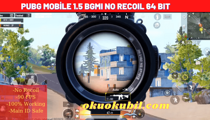 Pubg Mobile 1.5 BGMI No Recoil + 90 FPS 64 Bit