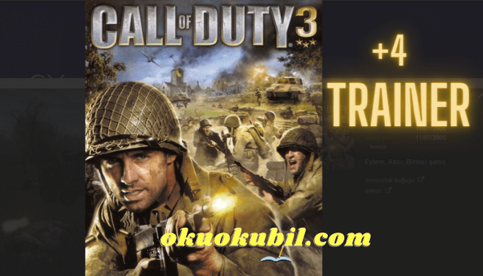 Call of Duty 3: 1.4.0 PCSX2 Cephane +4 Trainer