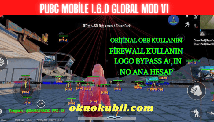 Pubg Mobile 1.6.0 Global Mod v1 Firewall Kullanın