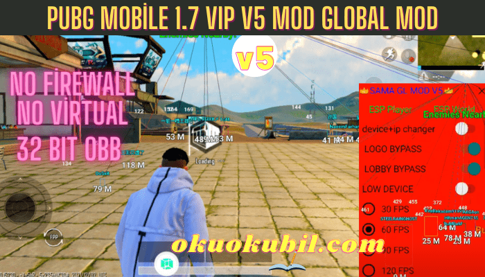 Pubg Mobile 1.7 VIP V5 MOD Global Mod No Firewal