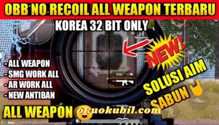 Pubg Mobile 1.7 Kore OBB Tüm Silahlar No Recoil