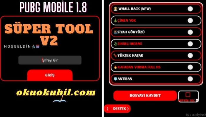 Pubg Mobile 1.8 Süper TOOL V2 Global – Kore
