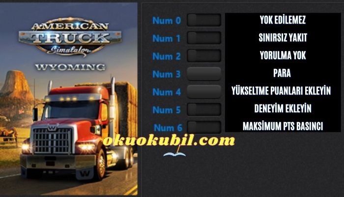 American Truck Simulator: 1.43.2.27 Yakıt Hileli +7 Trainer
