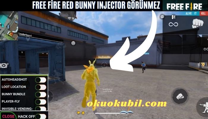 Free Fire Red Bunny Injector Görünmez Hileli