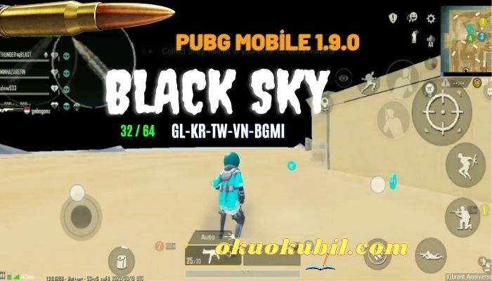 Pubg Mobile 1.9 Black SKY Sadece Siyah Gökyüzü