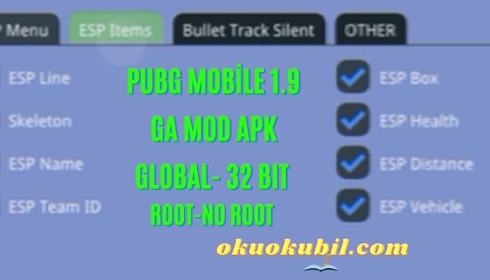 Pubg Mobile Hileli 1.9 GA MOD Ultra ESP + Bullet