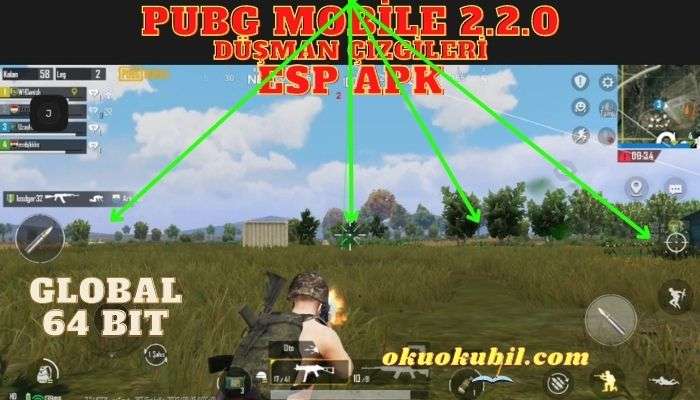 Pubg Mobile 2.2 Düşman Çizgileri ESP APK İndir