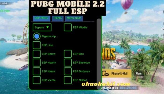 Pubg Mobile 2.2 Full ESP APK GL 64 Bit Hileli İndir