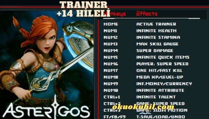 Asterigos Curse of the Stars v1.03 Mega Hileli +14 Trainer