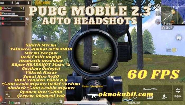 Pubg Mobile 2.3 Auto Headshots Hileli Config