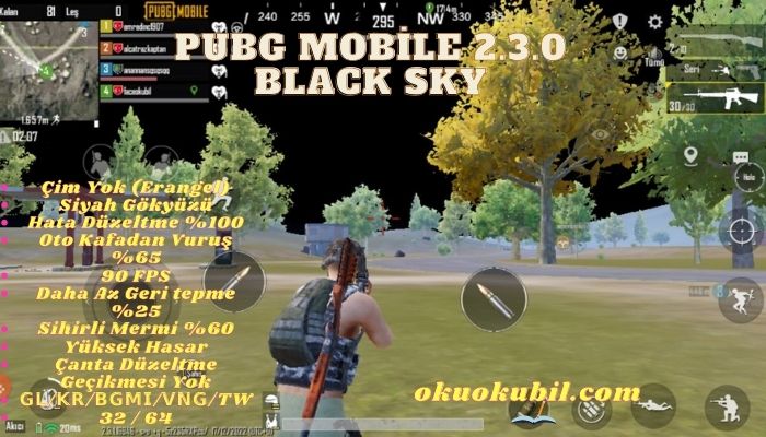 Pubg Mobile 2.3 Black SKY – Çim Yok Erangel Hileli
