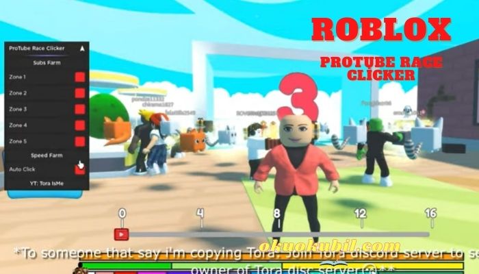 Roblox ProTube Race Clicker Para Hileli Script