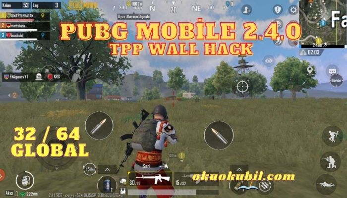 Pubg Mobile 2.4 TPP Wall Hack Hileli Config