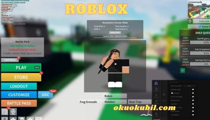 Roblox Combat Warriors 1.1.0 Oyunu Farm Hileli Script 